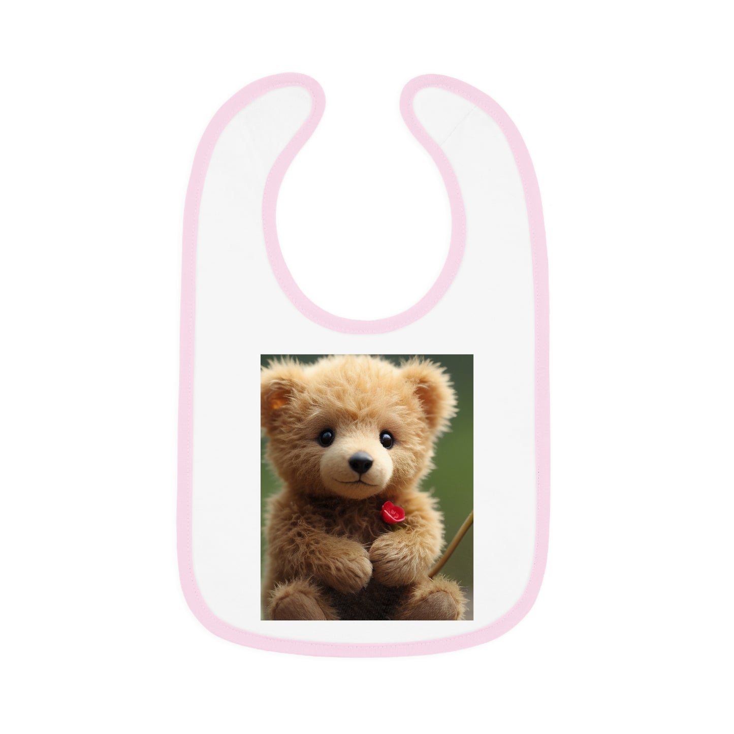 Baby Contrast Trim Jersey Bib