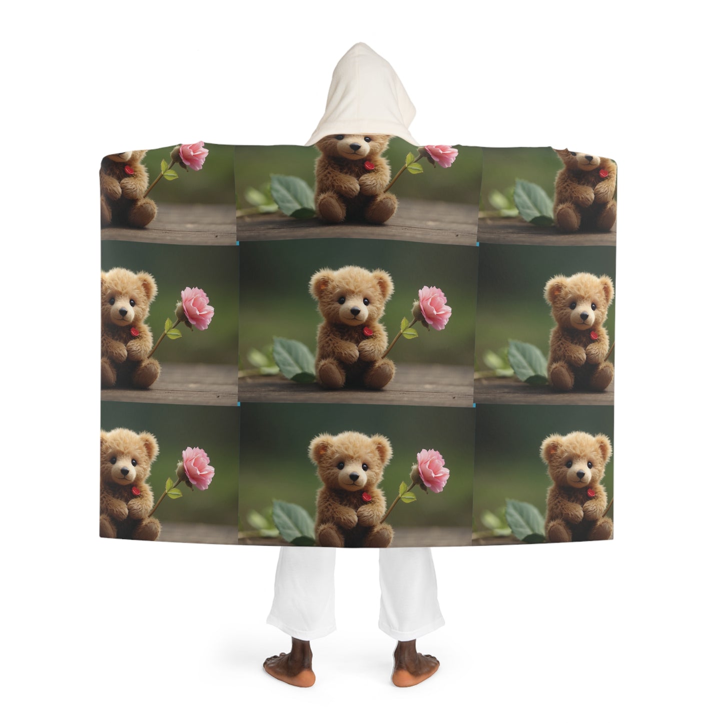 Hooded Sherpa Fleece Blanket