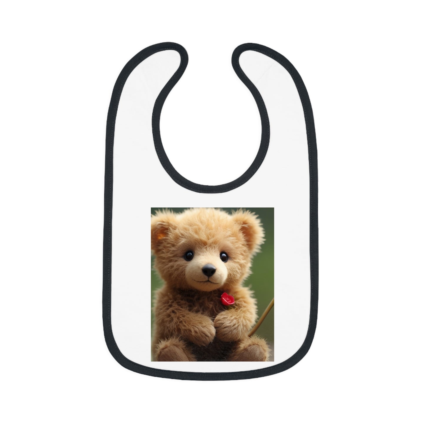 Baby Contrast Trim Jersey Bib