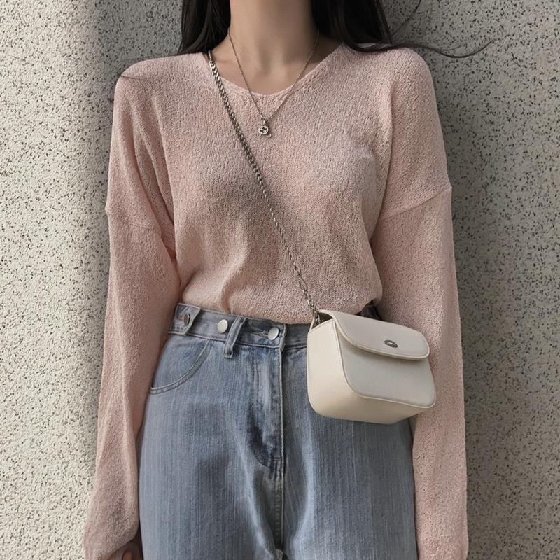 Women's Loose And Lazy Style V-neck Pullover Sweater