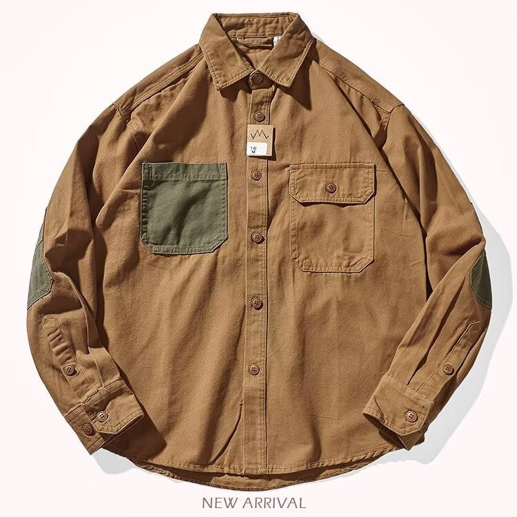 Heavy Contrast Color Japanese-style Retro Leisure Washed-out Autumn