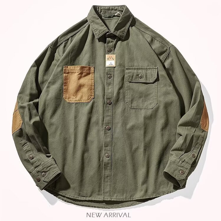Heavy Contrast Color Japanese-style Retro Leisure Washed-out Autumn